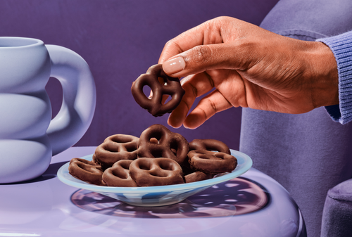 Dark Chocolate Covered Pretzels L6
