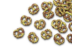 Milk Chocolatey Mini Pretzels with Pistachio Flavored Drizzle X1