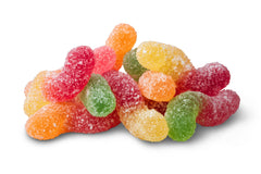 Naturally Colored Sour Tiny Gummy Worms B1