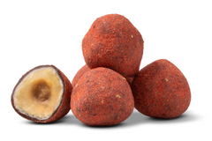 Strawberry Dusted Dark Chocolate Covered Hazelnuts A6